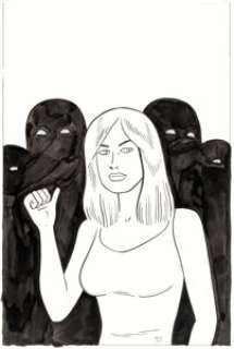 Gilbert Hernandez and Matt Kindt Mind Mgt. #1 Variant Cover Original Art (Dark Horse, 2012)....