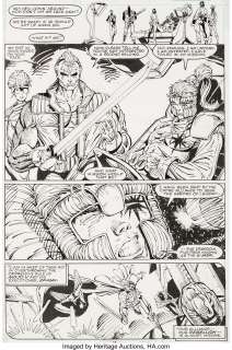 Rob Liefeld | The New Mutants #100 Story Page 18 Original Art (Marvel 1988). | Heritage
