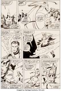 John Buscema - Fantastic Four #175 Story Page 8 Galactus Original Art (Marvel, 1976).
