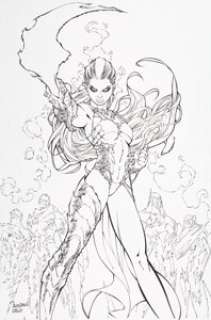 Ale Garza and Sal Regla - Fathom #6 Variant Cover Original Art (Aspen, 2009).