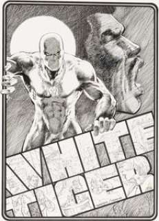 Mike Nasser and Neal Adams Deadly Hands of Kung Fu #27 Inside Front Cover "White Tiger" Pin-...