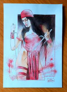 Luca Raimondo | L. Raimondo - original illustration "Elektra" - Page volante - Exemplaire unique - (2023) | Catawiki