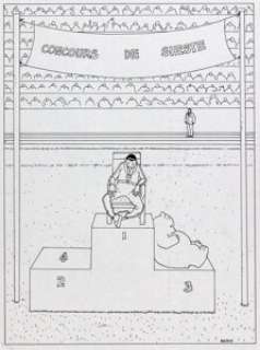 Giraud (Moebius), Jean | Jean Giraud (Moebius) Éloge de la Sieste n°11 Illustration Original Art (Editions de Guibert, 1992).... | Heritage