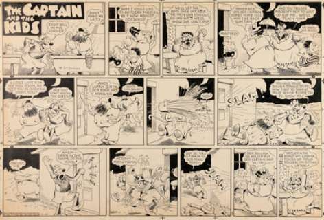 Dirks, Rudolph | Rudolph Dirks The Captain and the Kids Sunday Comic Strip Original Art Dated 12-26-48 (United Features Syndicate, ... | Heritage