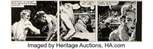 Wright (British), David - David Wright Carol Day #504 Daily Comic Strip Original Art (London Daily Mail, 1958). ...