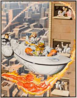 Steve Fastner and Rich Larson - Fantastic Four Unpublished Portfolio Illustration Original Art (S. Q. Productions, c. 1980)....