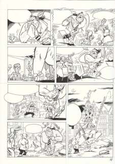 Krings, Jean-Marc | Krings, Jean-Marc - Planche originale - Bob & Bobette (Hommage) T3 - Le Reboutant rebouteux - (2019) | Catawiki