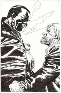 Adlard, Charlie - Charlie Adlard The Walking Dead #106 Splash Page 22 Negan Original Art (Image, 2013)....