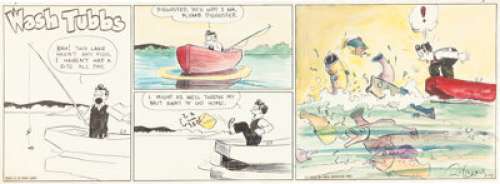 Crane, Roy - Roy Crane Wash Tubbs Sunday Comic Strip Hand-Colored Original Art dated 5-29-32 (NEA Service, Inc., 1932)....
