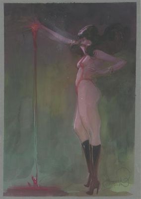 Yannick Corboz | Illustration de Vampirella | Galerie 9ème Art