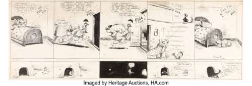 Herriman, George - George Herriman The Family Upstairs/Dingbat Family/Krazy Kat and I. Mouse Daily Comic Strip Original Art (New York...