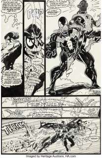 Larsen, Erik - Erik Larsen and Joe Rosas The Amazing Spider-Man #332 Story Page 19 Venom Original Art (Marvel, 1990)....