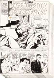 Sparling, Jack | Jack Sparling First Romance Magazine Complete 9-Page Story "Love Was My Destroyer" Original Art (Harvey, 1951).... (Total: 9 Original Art) | Heritage