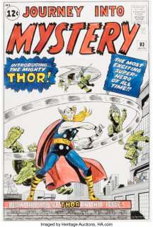 Ayers, Dick - Dick Ayers and Stan Goldberg Journey into Mystery #83 Cover Re-Creation Illustration Original Art (undated)....