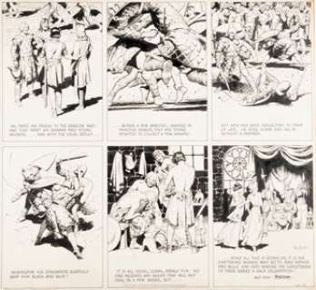 Foster, Hal | Hal Foster Prince Valiant Partial Sunday Comic Strip Original Art dated 1-9-1949 (King Features Syndicate, 1949).... | Heritage