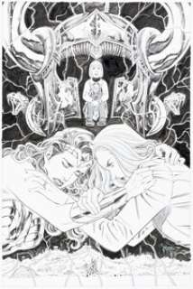 DC Artist - Bilquis Evely Wonder Woman #24 Cover Original Art (DC, 2017)....