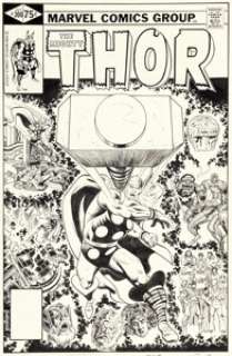 Pollard, Keith - Keith Pollard Thor #300 Cover Original Art (Marvel, 1980)....