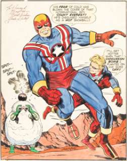 Kirby, Jack - Jack Kirby, Joe Sinnott, and others Kirby Unleashed Fighting American Portfolio Illustration Original Art (Communi...