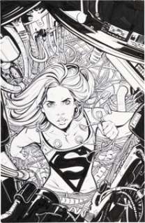 Joëlle Jones Supergirl: Being Super #3 Cover Original Art (DC, 2017).... | Heritage