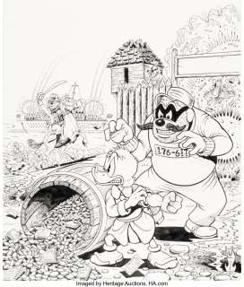 Rosa, Don - Don Rosa The Life and Times of Scrooge McDuck - Uncle Scrooge #294 Cover Original Art (Gladstone, 1995)....