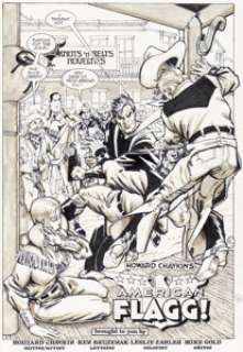 Howard Chaykin - American Flagg #15 Splash Page 4 Original Art (First, 1984)....