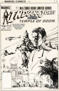 Jackson "Butch" Guice | Indiana Jones and the Temple of Doom #1 Cover Original Art (Marvel, 1984).... | Heritage