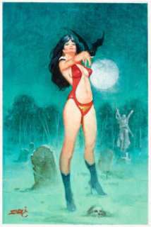 Enric (Enric Torres-Prat) Vampirella Painting Original Art (undated). | Heritage