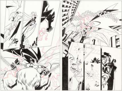 Christopher Jones and Terry Beatty - The Batman Strikes! #2 Story Page 18 and 19 Original Art Group of 2 (DC, 2004). (Total: 2 Original Art)