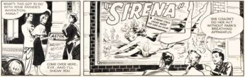Arthur Ferrier | Eve Daily Comic Strip Original Art dated 1-25-54 (London Sunday Pictorial, 1954). | Heritage