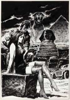 José Ortiz - Vampirella #96 Pantha Splash Page 2 Original Art (Warren, 1981).