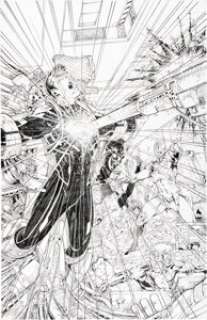 Brett Booth and Norm Rapmund - Teen Titans #7 Cover Original Art (DC, 2012).