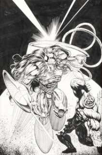 Liam Sharp and Robin Riggs The Incredible Hulk #430 Cover Original Art (Marvel, 1995).