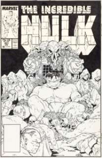 Jeff Purves The Incredible Hulk #351 Cover Original Art (Marvel, 1989).
