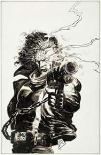 Steve Lightle Marvel Comics Presents #146 Johnny Blaze Cover Original Art (Marvel, 1994).