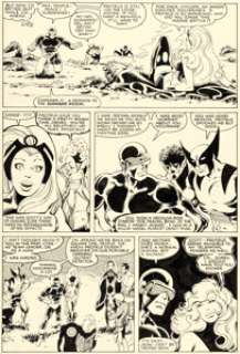 John Byrne and Terry Austin The X-Men #127 Story Page 9 Original Art (Marvel, 1979).