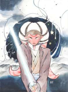Peach Momoko Star Wars the High Republic # 6 Variant Cover Original Art (IDW, 2022).