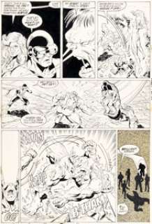 Todd McFarlane and Jim Sanders The Incredible Hulk #337 X-Factor Story Page 11 Original Art (Marvel, 1987).
