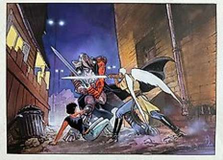 Reculé, Henri | Reculé, Henri - Dessin original couleur - Les Immortels - Illustration de promotion - (1999) | Catawiki