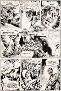 Yong Montaño Monsters Unleashed #9 Wendigo Story Pages 9-10 Original Art (Marvel, 1974). (Total: 2 Original Art)
