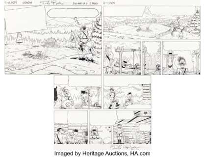 Don Rosa Walt Disney Giant #1 Uncle Scrooge Story Page 9 Original Art (Gladstone, 1995). (Total: 3 Items) | Heritage