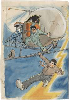 Yoshiteru Takano Hand-Drawn Color Manuscript "Jump Out Teppei" | Mandarake (Big Web)