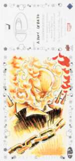 2023 Upper Deck Marvel Premier - Triple-Panel Sketch Card Featuring Ghost Rider, Daredevil & Elektra by Ajay Cerezo (1/1) | Heritage