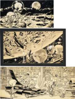 Wally Wood - Bucky Ruckus Unpublished Illustrations Original Art Group of 3 (c. 1950-60s). (Total: 3 Original Art) | Heritage