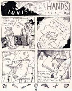 Richard Sala Night Drive "Invisible Hands Part Two" Complete 3-Page Story Original Art (1984). (Total: 3 Original Art)