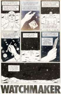 Dave Gibbons and John Higgins Watchmen #4 Story Page 2 Original Art with Matching Production Color Guide (DC, 1987). (Total: 2 Items)