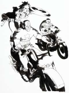 Gerald Parel United States of Captain America #2 Captain America of Harrisburg First Appearance Cover Original Art (Marvel, 2021).