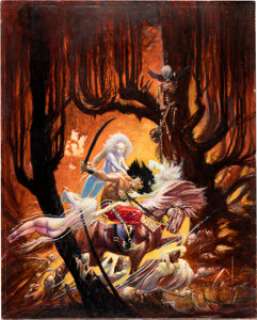 Michael Kaluta The Savage Sword of Conan #91 Cover Original Art (Marvel, 1983).