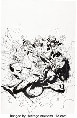 Khoi Pham Ant-Man: Larger Than Life #1 Variant Cover Original Art (Marvel, 2015).