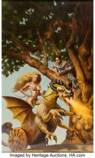 Rowena Morrill Vision of Tarot Paperback Cover Painting Original Art (Berkley Books, 1980). | Heritage