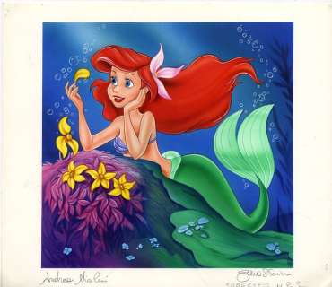Andrea Nicolucci, Sara Storino | The Little Mermaid - Ariel Colour Drawing by Sara Storino and Andrea Nicolucci - (1994) | Catawiki